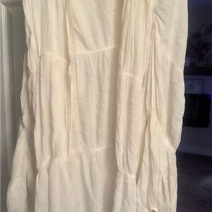 Free People Juliette Duster | Ivory | One Size | Boho Gauze Kimono Cardigan